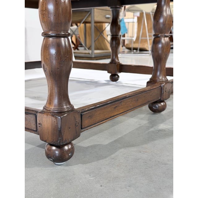 Late 20th Century Woodland Furniture Grayson Walnut Cocktail Table For Sale In New York - Image 6 of 7