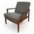 Mid-Century Modern Circa 1960 Danish Modern Teak Lounge Chair Attributed to Tove and Edvard Kindt-Larsen for France and Son For Sale - Image 3 of 12