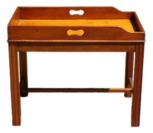 Antique Mahogany Butlers Tray Table Coffee Table Early American Rustic Farmhouse