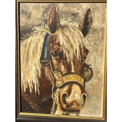 P Wolf, Animal Composition, 1935, Oil Painting For Sale - Image 3 of 6