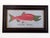 Contemporary Matt Rix, Naive Style Sockeye Salmon Fish, Oil on Board, 2000s, Framed For Sale - Image 3 of 10