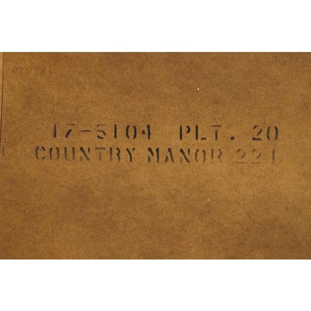 Late 20th Century Ethan Allen Country Manor Collection Country French 34" Chest of Drawers Baguette Finish For Sale - Image 11 of 11