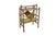 Antique Victorian divided bamboo magazine rack featuring a distinctive diamond-shaped design. Dimensions: 15.5" x 8.5" x...