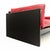 1970s Black Gloss Lacquered and Red Leather Sofa by Dino Gavina for Studio Simon, 1970s For Sale - Image 5 of 18