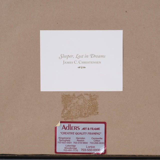 2003 James C. Christensen "Sleeper, Lost in Dreams" Hand Signed and Numbered Limited Edition 51/550 Framed & Matted For Sale In San Diego - Image 6 of 7