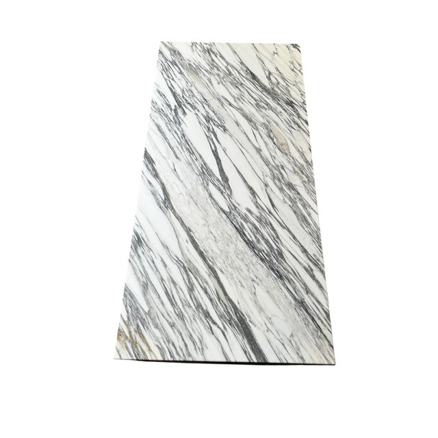 Calacatta Vagli Marble Coffee Table with Black Steel Frame, 2000 For Sale - Image 4 of 9
