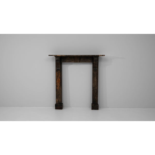 French Provincial 19th Century French Wood Black Patinated Fireplace For Sale - Image 3 of 18