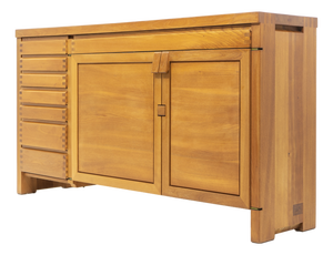 Vintage Elmwood Sideboard R13A by Pierre Chapo, 1980s
