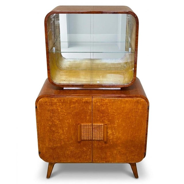 Glass Cabinet by Jindrich Halabala for Up Zavody, 1946 For Sale - Image 4 of 12