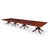 Hollywood Regency Antique Irish Regency Mahogany Pedestal Dining Table, 1820 For Sale - Image 3 of 7