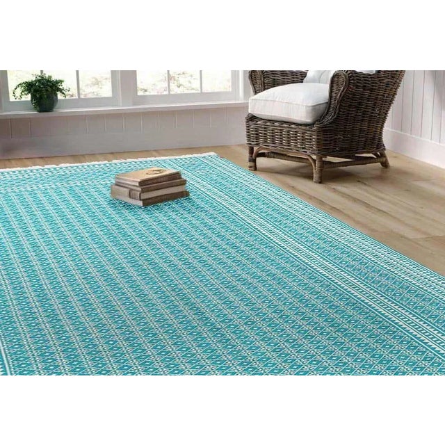 1960s Pasargad Vintage Flat-Hand Weave Reversible Sumak Rug For Sale - Image 5 of 5