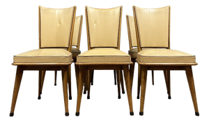 Vintage Chairs in Light Wood, 1970s, Set of 6