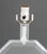 Karl Springer Modern Acrylic and Chrome Octagonal Table Lamp For Sale - Image 4 of 9