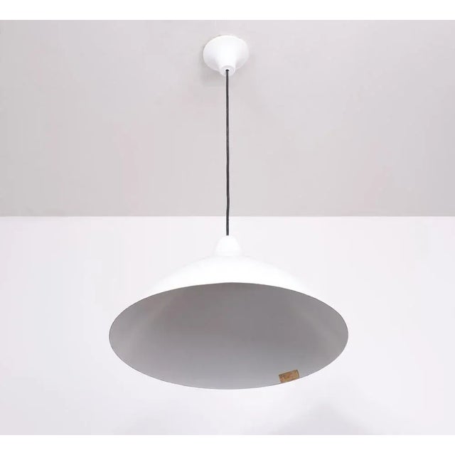 White Pendant Lamp by Lisa Johansson Pape for Orno, Finland, 1958 For Sale - Image 4 of 10