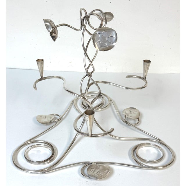 English Edwardian Silver-Plated Epergne by Copper & Fry, 11 -Pieces, Circa 1900 For Sale - Image 18 of 18