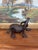 1970s Vintage Hand-Carved Wooden Water Buffalo Sculpture With Textured Detailing. For Sale - Image 5 of 8