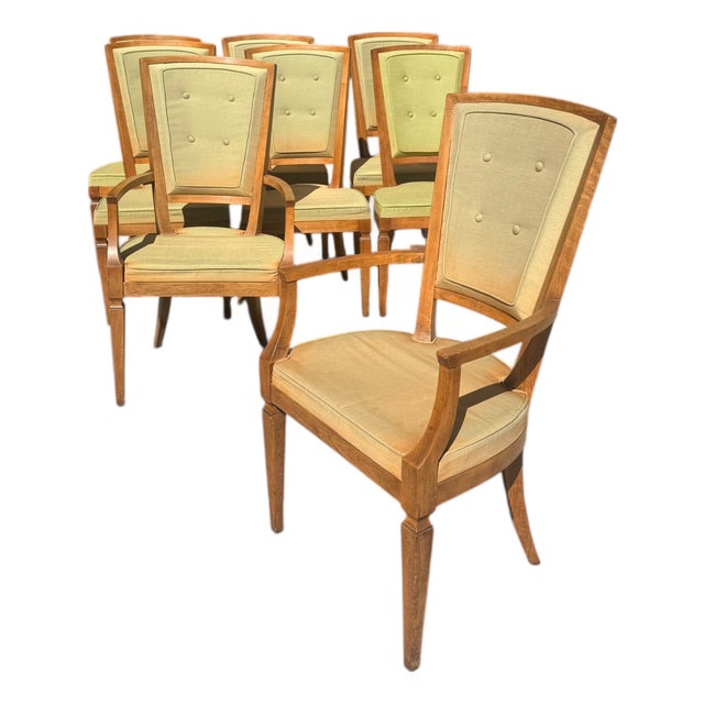 Vintage 1960s Baker Furniture Milling Road Dining Chairs — Set of 8 For Sale