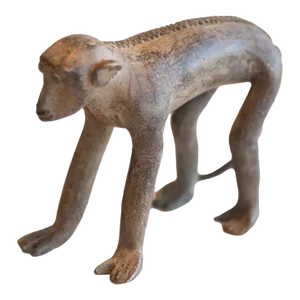 Vintage African Monkey Figurine