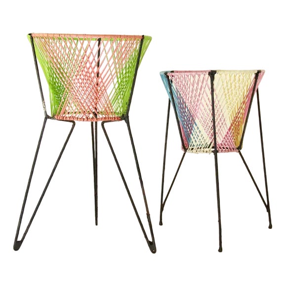 Mid-Century Scooby-Doos Plant Stands, Italy, 1960s, Set of 2 For Sale