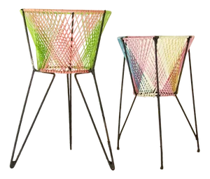 Mid-Century Scooby-Doos Plant Stands, Italy, 1960s, Set of 2