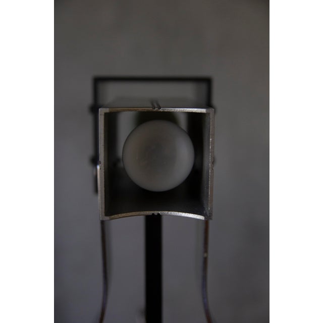 1970s 1970s Sciolari Chrome and Cast Smoked Plexiglass Ice Cube Chandelier For Sale - Image 5 of 6