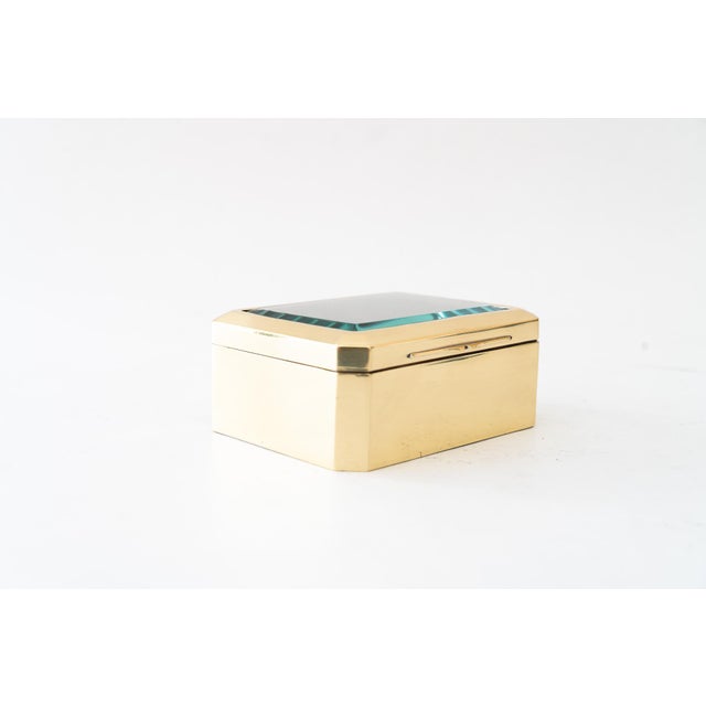 Art Deco Jewelry Box with Cut Glass Vienna, Austria, 1920s For Sale - Image 3 of 14