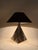 Mid-Century Modern Bicolor Metal and Silk Lampshade Table Lamp, France, 1960s For Sale - Image 15 of 18