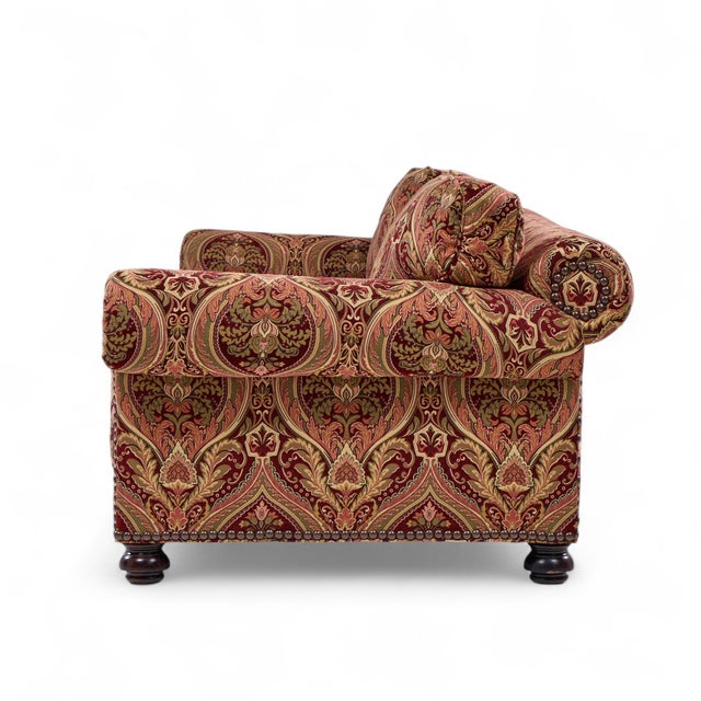 George Smith Roll Arm Sofa - Pair For Sale In Chicago - Image 6 of 11