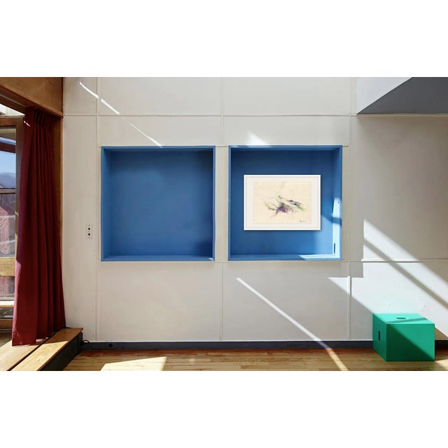 Modern J. Hornan, Landscape, 1970s, Mixed Media on Paper For Sale - Image 3 of 5