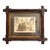 Victorian Walnut Hand Carved Folk Art Oak Leaf Wood Frame For Sale