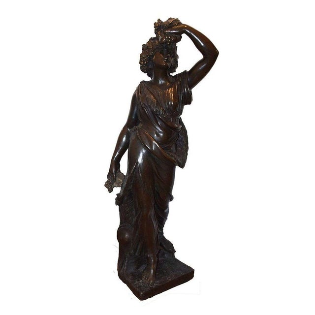 19th-Century Follower of Bacchus Bronze Sculpture For Sale - Image 5 of 6