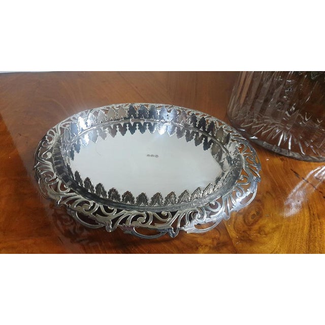 Antique Silver Plates Biscuit Barrel For Sale - Image 6 of 11