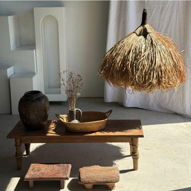 Pendant Light or Lampshade in Alang Alang Fibers For Sale - Image 6 of 15