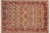 Red Shabby Chic Floral 1990's Pak-Persian Green/Red Wool Rug - 6'0'' X 9'0'' For Sale - Image 8 of 9