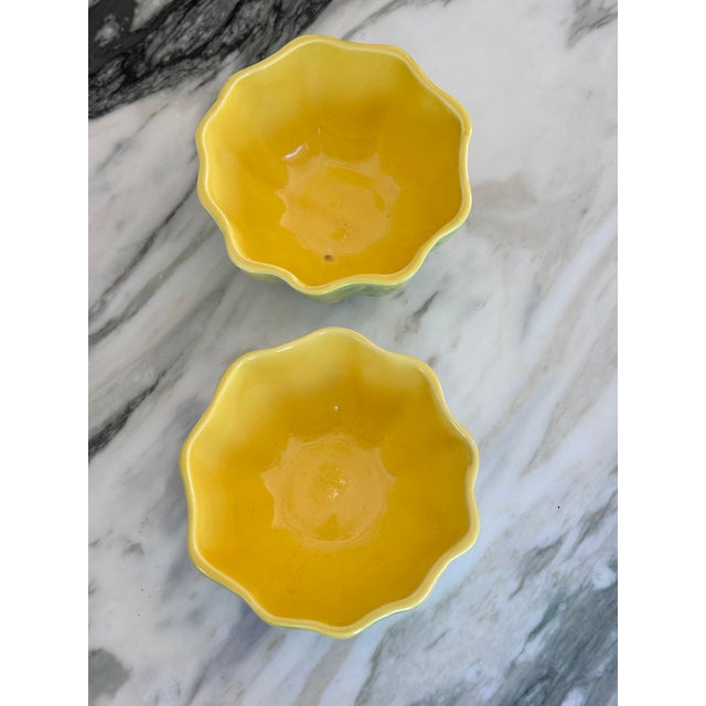 Late 20th Century Vintage Studio Art Melon Bowls - A Pair For Sale - Image 5 of 11