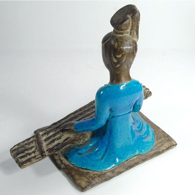 Italian Ceramic Figurine from Ugo Zaccagnini, 1940s For Sale - Image 6 of 12