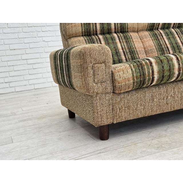 Mid-Century Modern Danish 2-Seater Sofa in Furniture Wool by Nisbo Horsens, 1980s For Sale - Image 3 of 16
