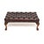 A fantastic antique leather Chippendale style stool. This was made in England, it dates from around the 1930’s. It is of...