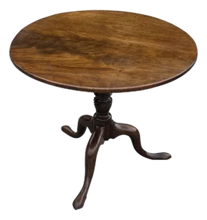 Antique George III Tilt-Top Tripod Table in Mahogany, 1780