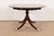 Baker Furniture Georgian Banded Cherry Wood Pedestal Extension Dining Table, Newly Refinished For Sale - Image 12 of 14