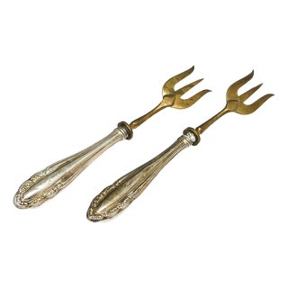 Classical Silver Forks, 1880s, Set of 2 For Sale
