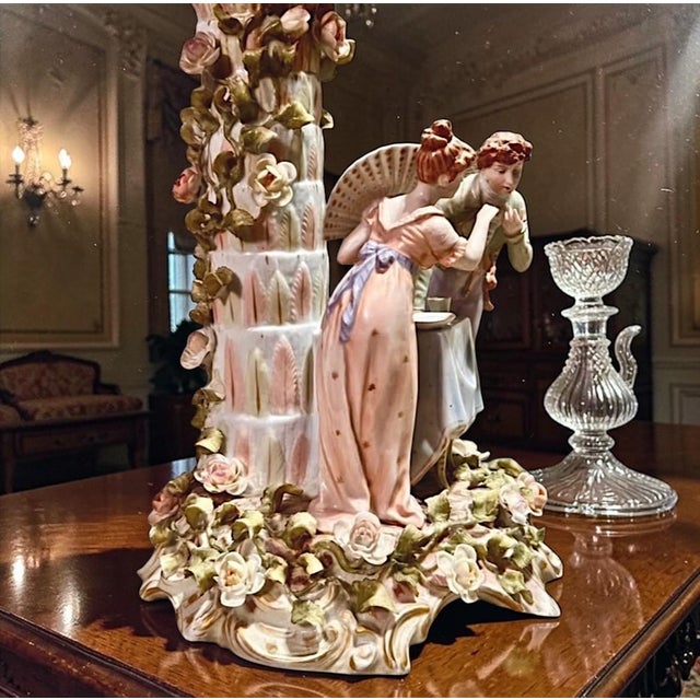 Antique Schierholz German Porcelain Figural Centerpiece-1800s-Victorian For Sale - Image 6 of 14