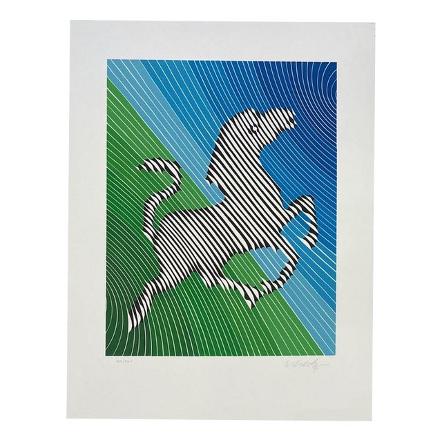 Victor Vasarely, Zebra 2, 20th Century, Lithograph For Sale