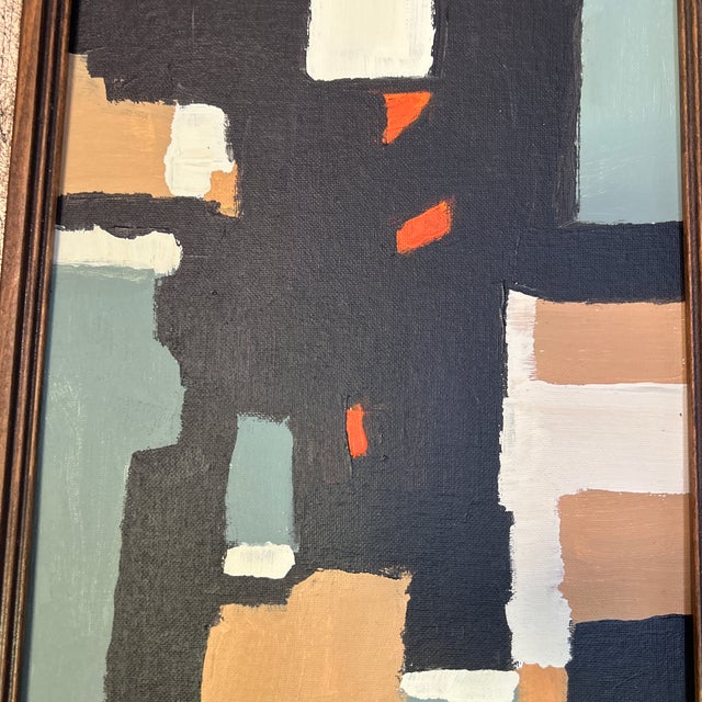 Two Contemporary Original Abstract Paintings by Stephen Heigh “County Line #1-2” - Set of Two For Sale - Image 4 of 8