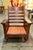 Wood Arts & Crafts Style Stickley Bow Arm Oak Rocker With Loose Cushions For Sale - Image 7 of 12