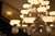Metal Art Deco Chandelier with Alabaster Bowls and Illuminated Cones, 1990s For Sale - Image 7 of 18