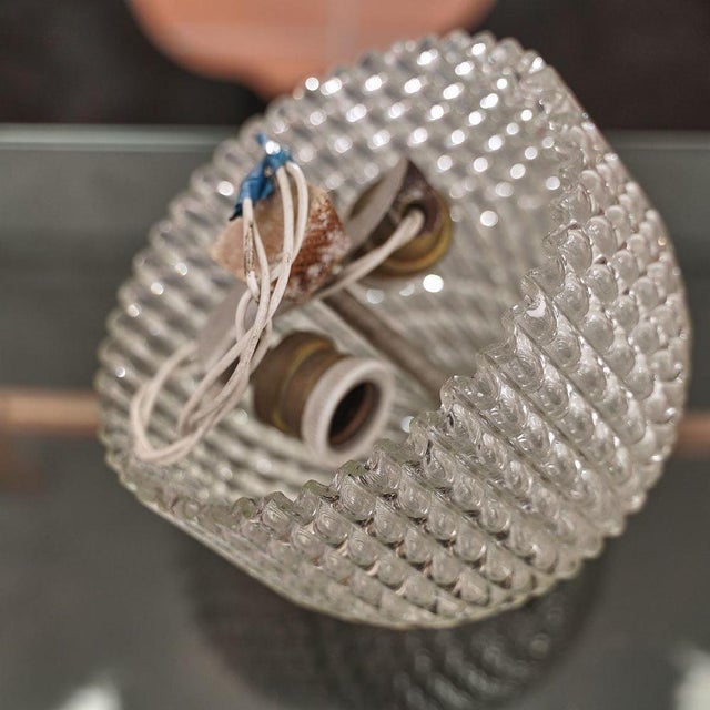 Height chandelier: 16 diameter: 20 This piece is attributed to the mentioned designer/maker. It has no attribution mark...