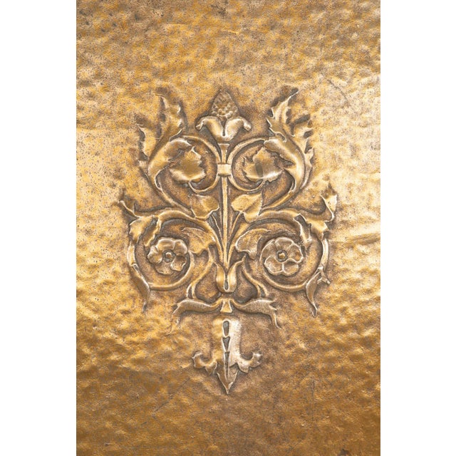 Pair of Brass Architectural Elevator Doors in the Style of Louis Sullivan From a Chicago Building 1930c. For Sale - Image 10 of 14