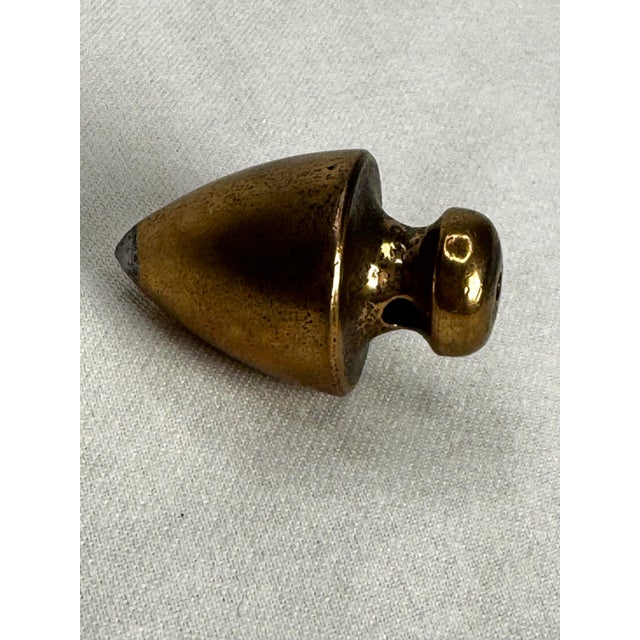 English Antique Industrial Steampunk Solid Brass Architectural Element Arrow Home Accent For Sale - Image 3 of 7