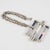Emilio Pucci Emilio Pucci Futuristic Silvered Metal and Silk Abstract Geometric Necklace For Sale - Image 4 of 9
